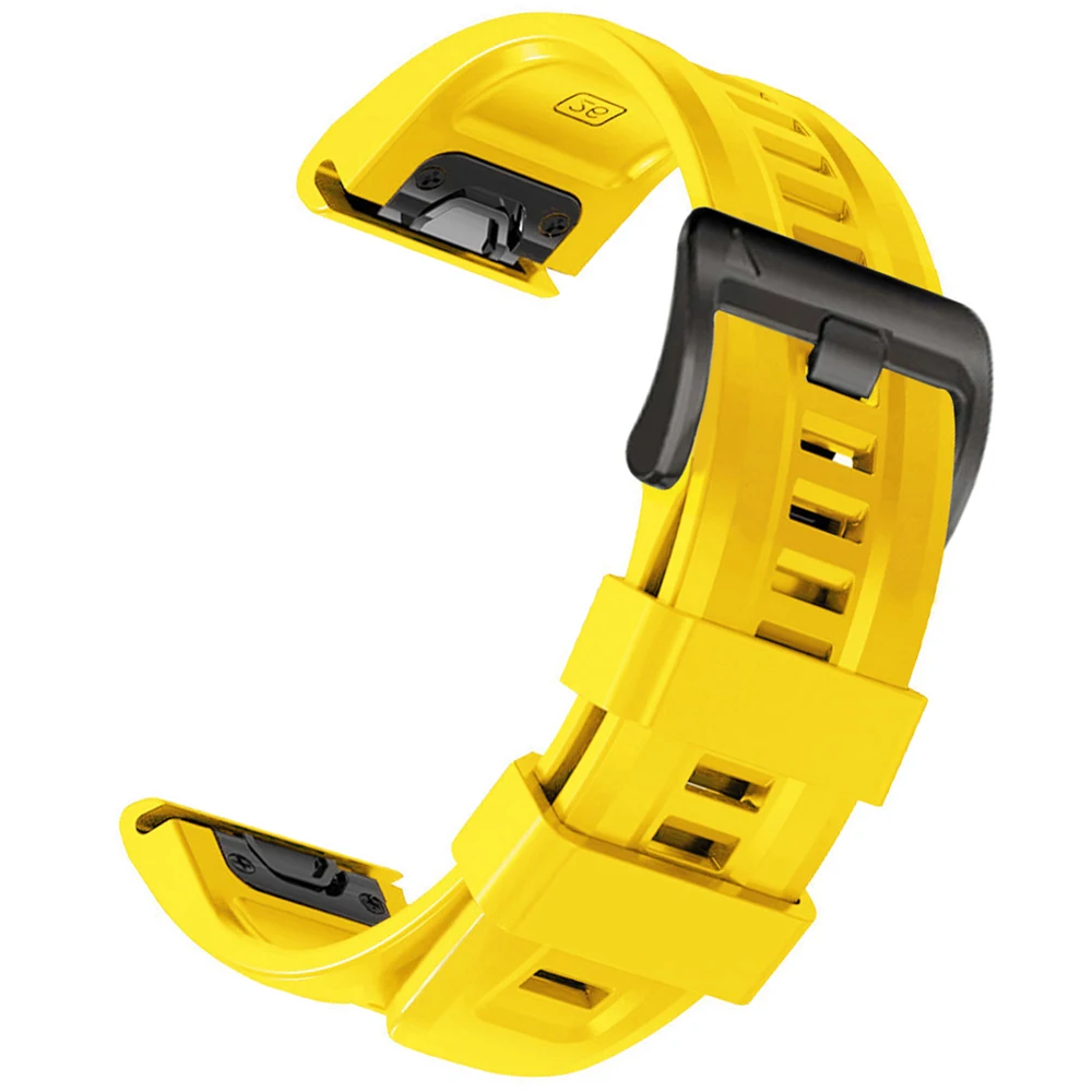 Enhanced Silicone Sports Strap - Outdoor QuickFit Bracelet, 22-26mm