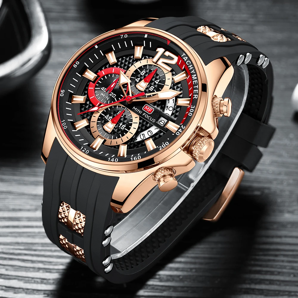 MINI FOCUS quartzhorloge voor heren Waterdicht_voghion.com