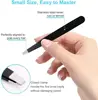 4Pcs Tweezers Set - Professional Stainless Steel Tweezers for Eyebrows - Great Precision for Facial Hair, Splinter and Ingrown 5