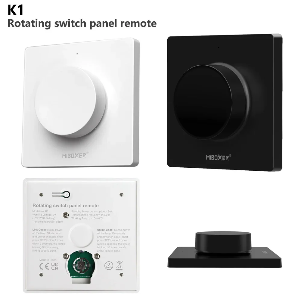 Miboxer Tuya WiFi AC Triac Dimmer 2.4G Push Dimming RF Rotating Panel Remote Voice Control For Alexa Google Home Smart Life APP smart light switch,led dimmer switch,smart dimmer switch,lamp dimmer,power cords dimmer switch