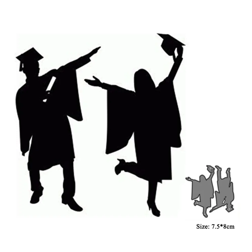 

Металлические Вырубные штампы, новинка, выпускные поздравительные открытки, украшение для скрапбукинга, бумажные поделки, вырезанные трафареты, форма