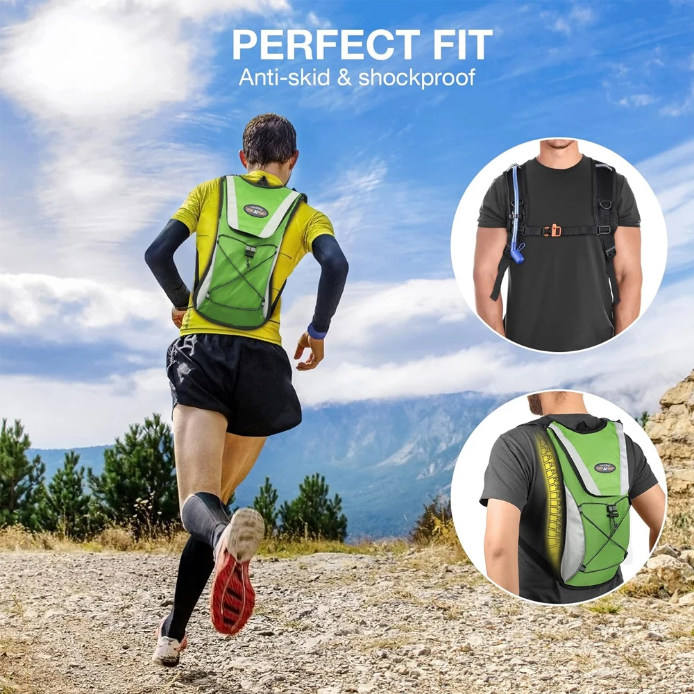 1Pcs Hydration Rucksack Pack for Men Women, Premium Water Reservoir Backpack for Cycling Hiking Bicycle Biking Climbing Running 3