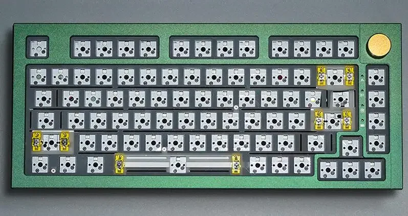 3つの照明モードCNCアルミニウムケースシール75% キーボード