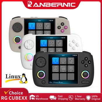 ANBERNIC RG CubeXX Handheld Games Console 3.95" IPS Screen 64-bit Linux System H700 3800mAh Wi-Fi Bluetooth Retro Gaming Player 1