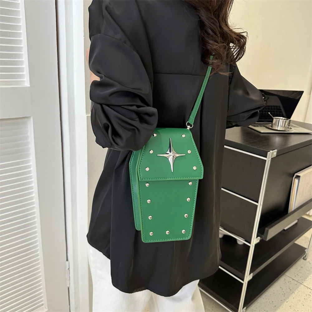 pu bag female bag 2023 new single shoulder bag Europe and the United States  fashion rivets retro ins crossbody bag box bag - AliExpress