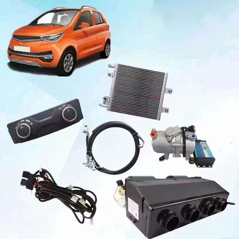 12/24/60 volt EV heater and air conditioner 12v/24v/60v dc air conditioning systems auto conditioners HVAC for electric car