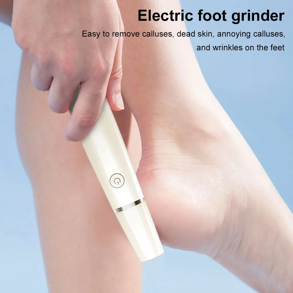 Electric Callus Remover Rechargeable Electric Foot Callus Remover Waterproof Pedicure Tool Removes Dry Skin for Smoother Feet