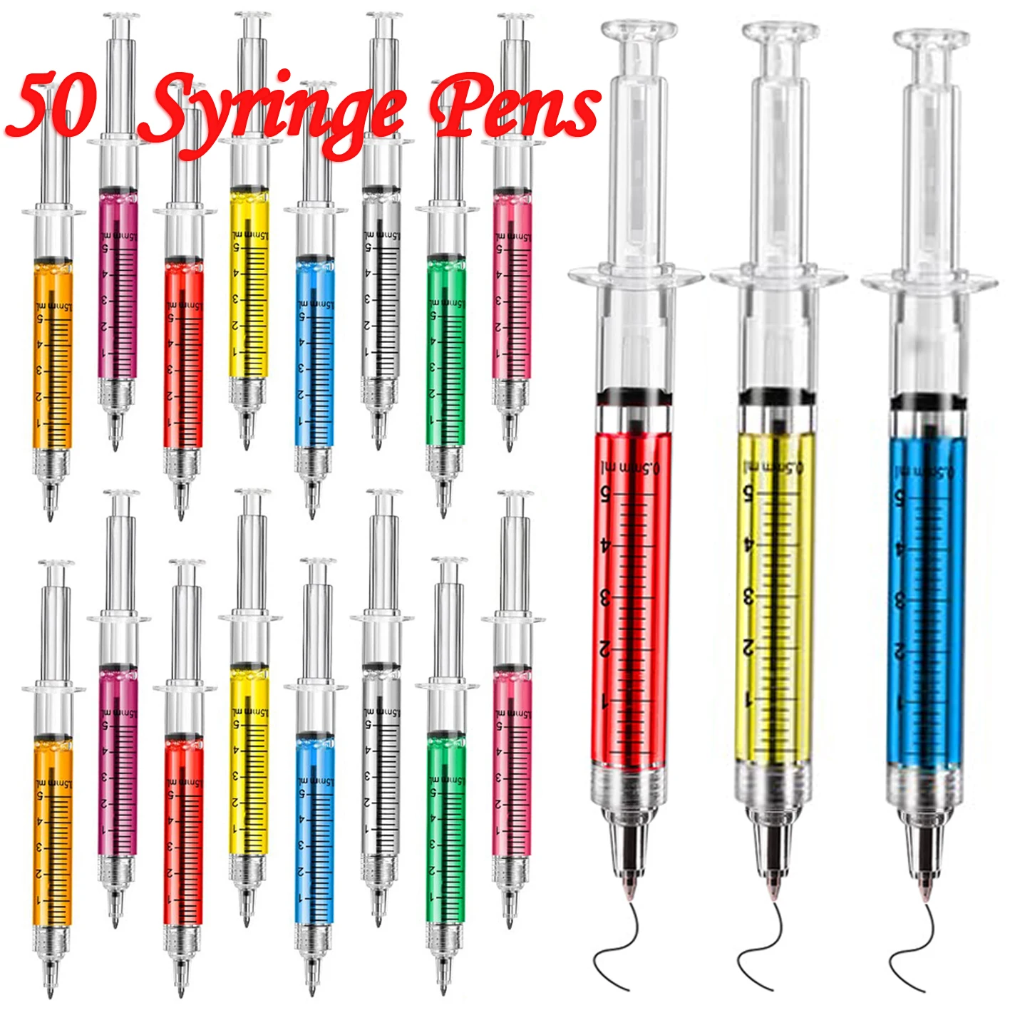 

50 шт. новинка, Реалистичная шприц, ручка, фоторучка, милые фоторучки, пуля 5 мм, подарки для детей, шариковая ручка