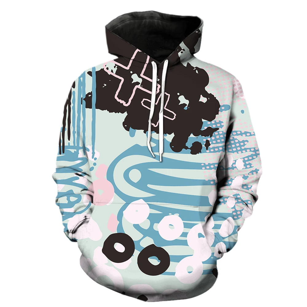 

Толстовка мужская оверсайз в стиле хип-хоп с длинным рукавом и 3D-принтом