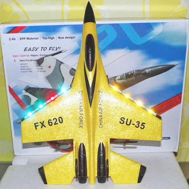 SU-35 RC Foam Airplane 2.4G RC Fighter Radio Control Glider EPP Foam Toy Electric RC Outdoor RC Airplane Kids Boys Birthday Toys 2