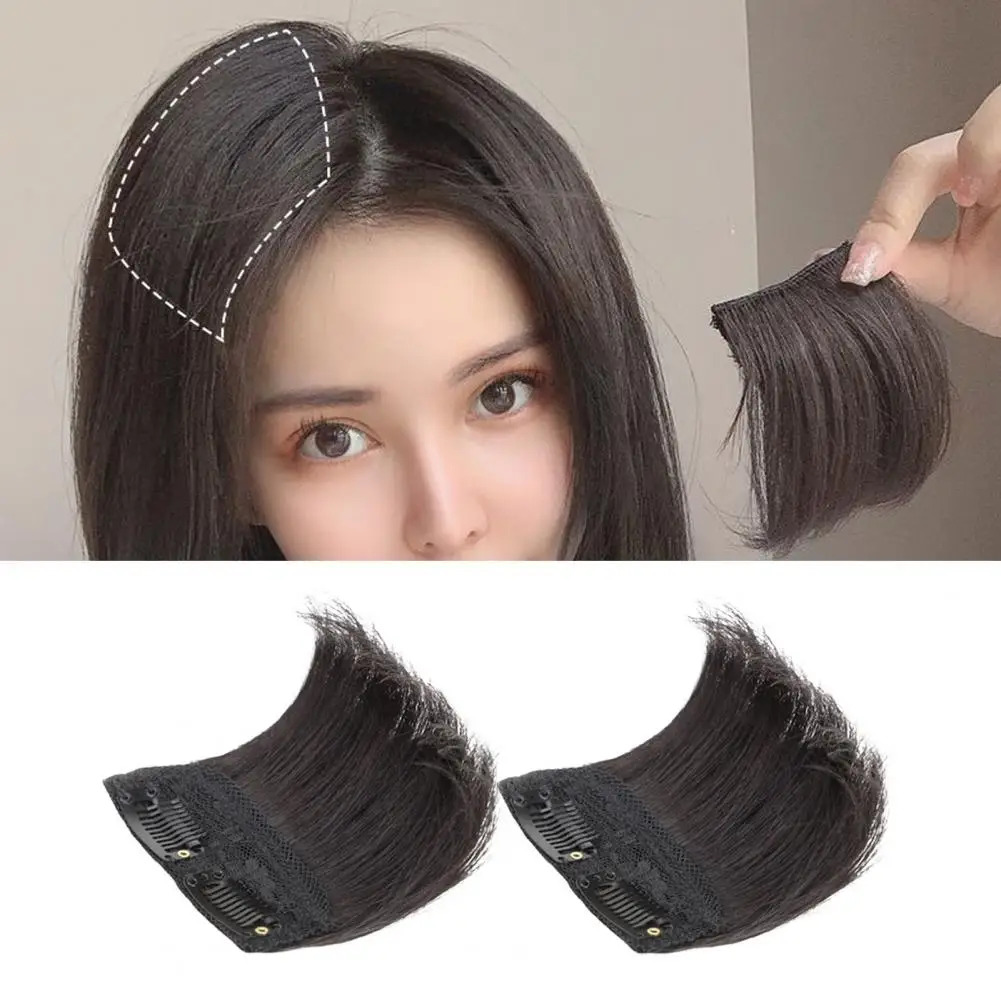 Wig Hair Pad 10cm Straight Fluffy Natural Look Soft Supplement Head Hairs Invisible Extensions Fiber False Hair