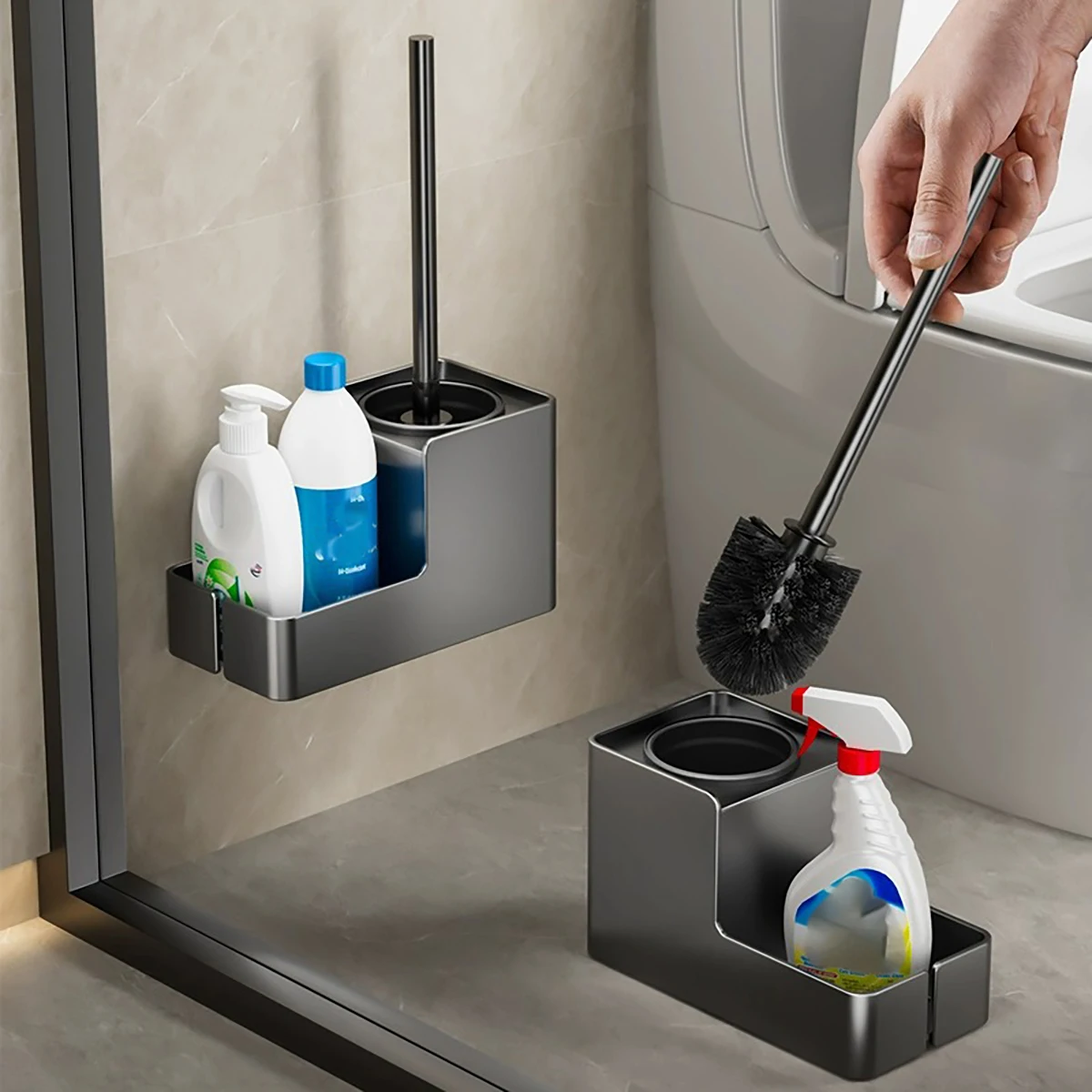 Toilet Brush Holder Wall Mounted for Bathroom toilet brush holder