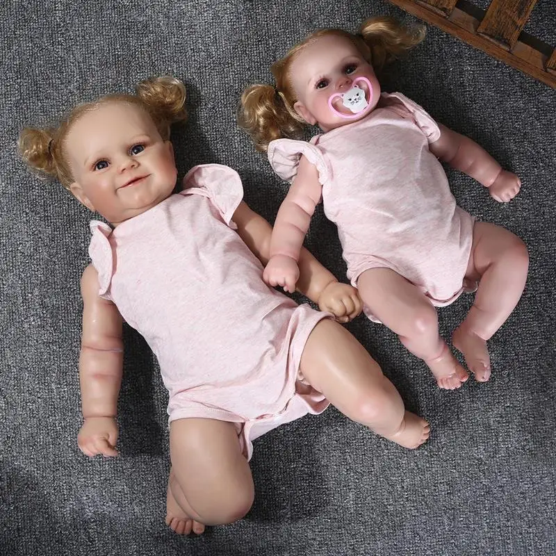 

20/24 дюйма интерактивная игрушка, Реалистичная кукла Reborns, детская игрушка, мягкая виниловая Мягкая кукла, Кавказская кукла-девочка AR22 22, Прямая поставка