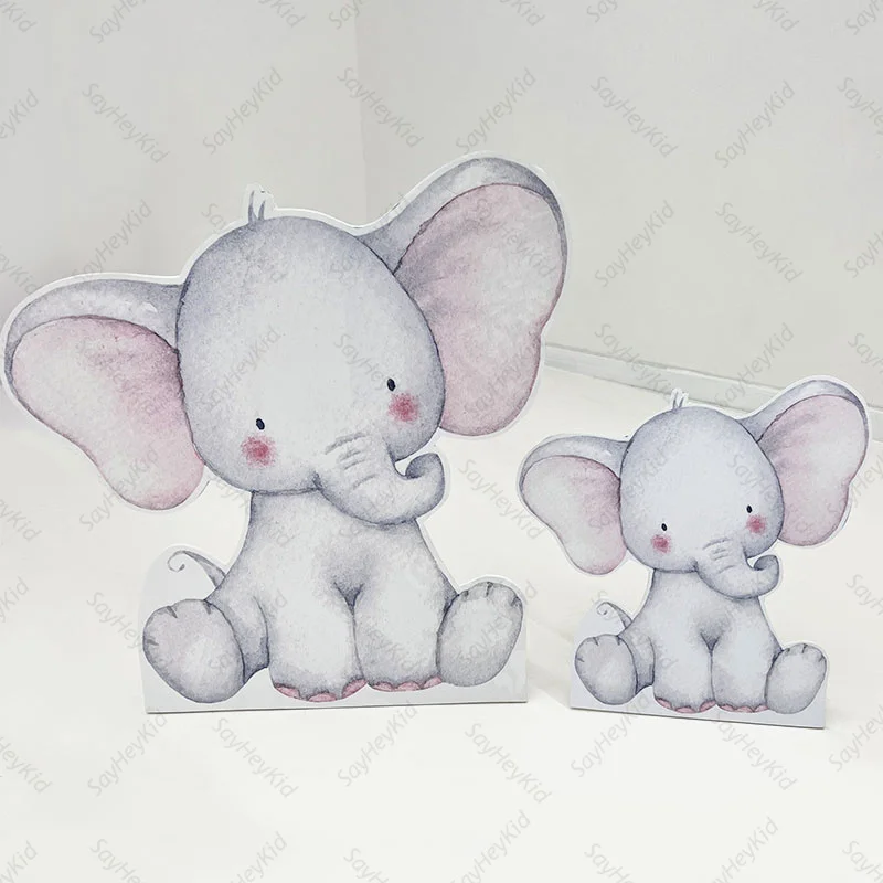 Elefanten-Geburtstagskarte – Premium Aquarell-Karte, 12,7 X 17,8 Cm, Für Safari-Party & Babyshower