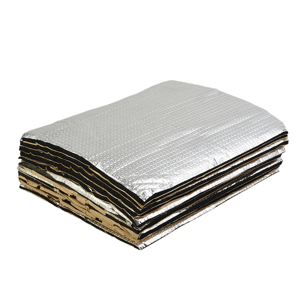 Sound Deadening Damping Mat Car Silent Compact Van Proofing 5mm Auto Sound Deadener Heat Insulation Mat 10 Sheets