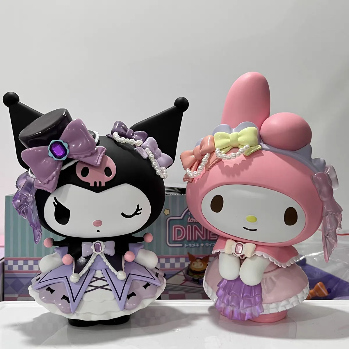 

Фигурки героев аниме Sanrio Kuromi My Melody, ПВХ экшн-фигурки, куклы, милый Настольный Декор, мультяшный подарок для детей на день рождения