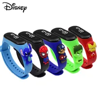 5Pcs Children Digital Watch Boy Girls Spiderman Iron Man LED Sports Wristwatches Silicone Kids Watches Bracelet 1
