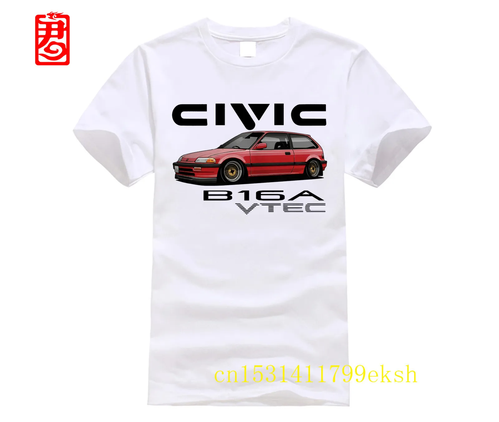 

Oversized t-shirt Civic EF Vtec JDM Shirt