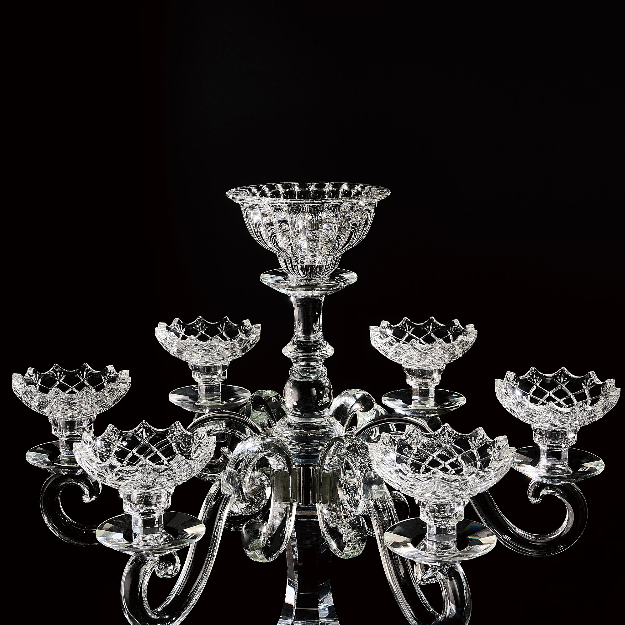 Wedding crystal candle glass bottle candlestick empty glass candlestick ...