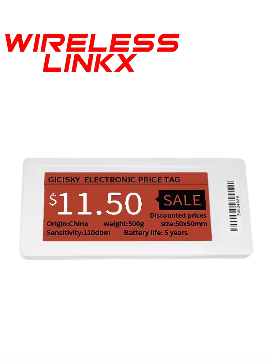 

2.9-inch three color optional ESL price display electronic digital price tag