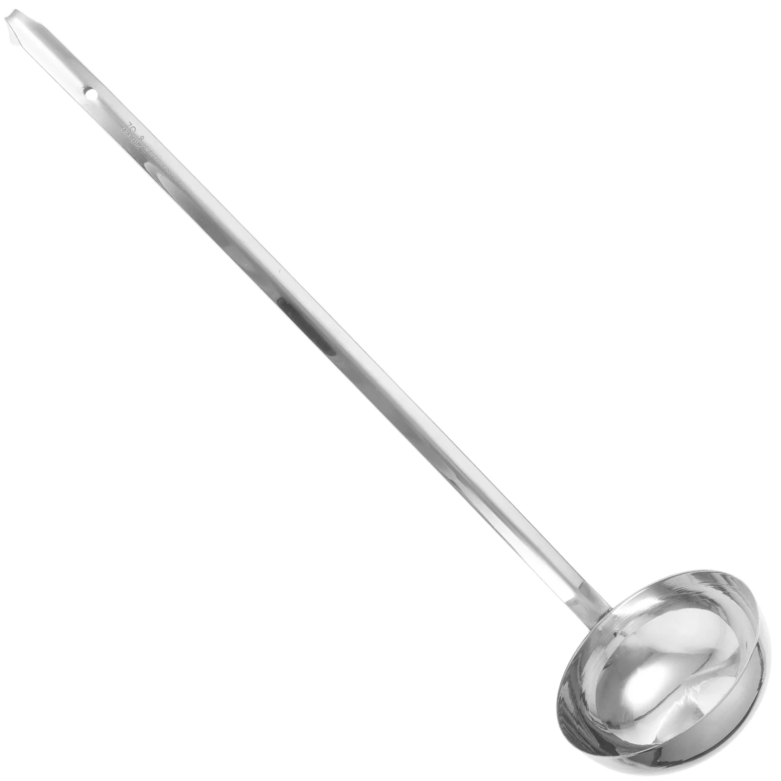 1Pc Long Handle Stainless Steel Soup Ladle Kitchen Tool Restaurant Supply Water Scoop Sauce Spoon Serving Utensil Non Magnetic