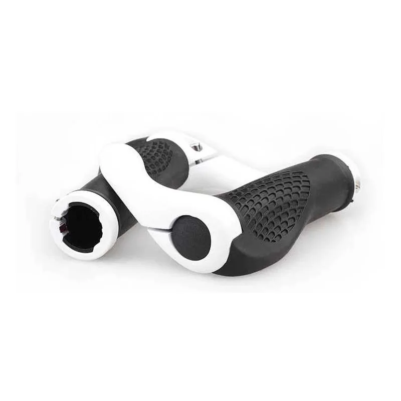 Description Picture 5 of item1 Pair Bicycle Handlebar Grip Ergonomic Anti Skid Lock on Handle Cover Aluminum Alloy Rubber Grips MTB Bike Accessories
