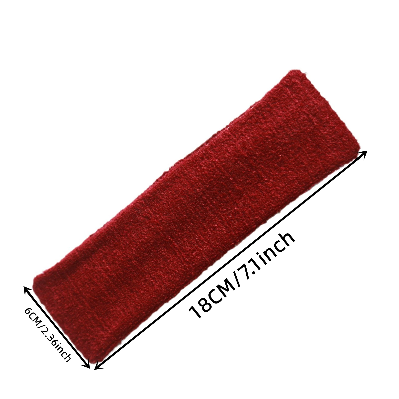 Modisches Sport-Stirnband aus reiner Baumwolle, schweißabsorbierendes Unisex-Stirnband, hochelastisches weiches Haar-Accessoire, Yoga-Stirnband – Detail 7