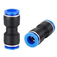 5PCS Pneumatic Fitting Pipe Air Connector Tube Quick Release Fitting Push In Hose Plastic 4/6/8/10/12mm Air Hose Connectors 4