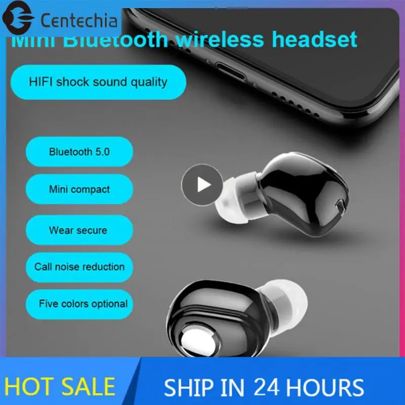 

Mini In-Ear 5.0 Earphone HiFi Wireless Headset With Mic Sports Earbuds Handsfree Stereo Sound Earphones for all phones