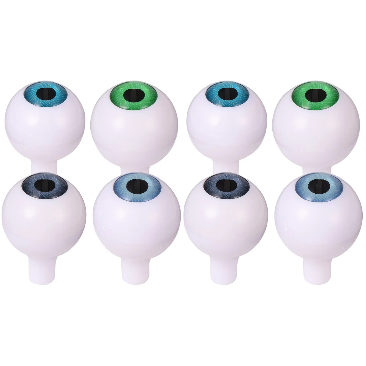 

8 Pairs DIY Eye Beads Halloween Horror with Handle Toy Eyes for Dolls Funny Eyeballs
