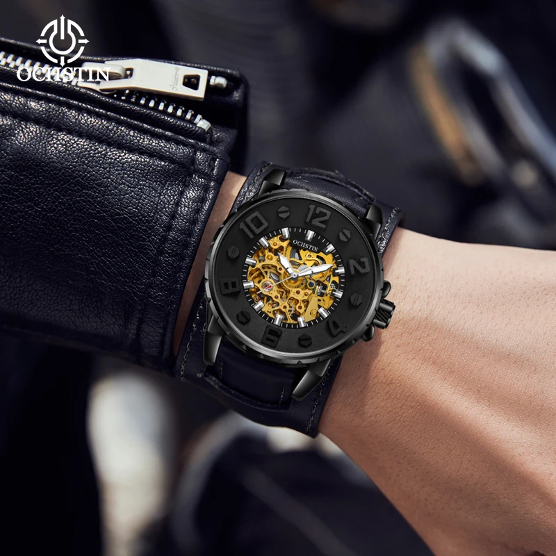 OCHSTINMasterpiece Series New 2024 Business Skeleton Mechanical Movement Waterproof Watch Men's Mechanical Watches