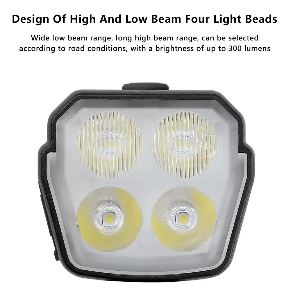 Bicycle Horn Bicycle Flashlight Bicycle Accessories Bicycle Horn Lights 120dB USB Charge 2 In 1 Headlight 4LED 3Modes for Outdoor Mountain Bike