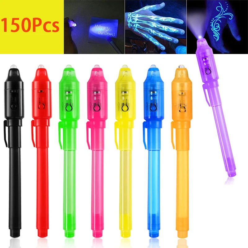 

150Pcs Invisible Ink Pen Suitable For Children Party Gifts Invisible Ink Pens For Writing Secret Messages Children's Party Gifts