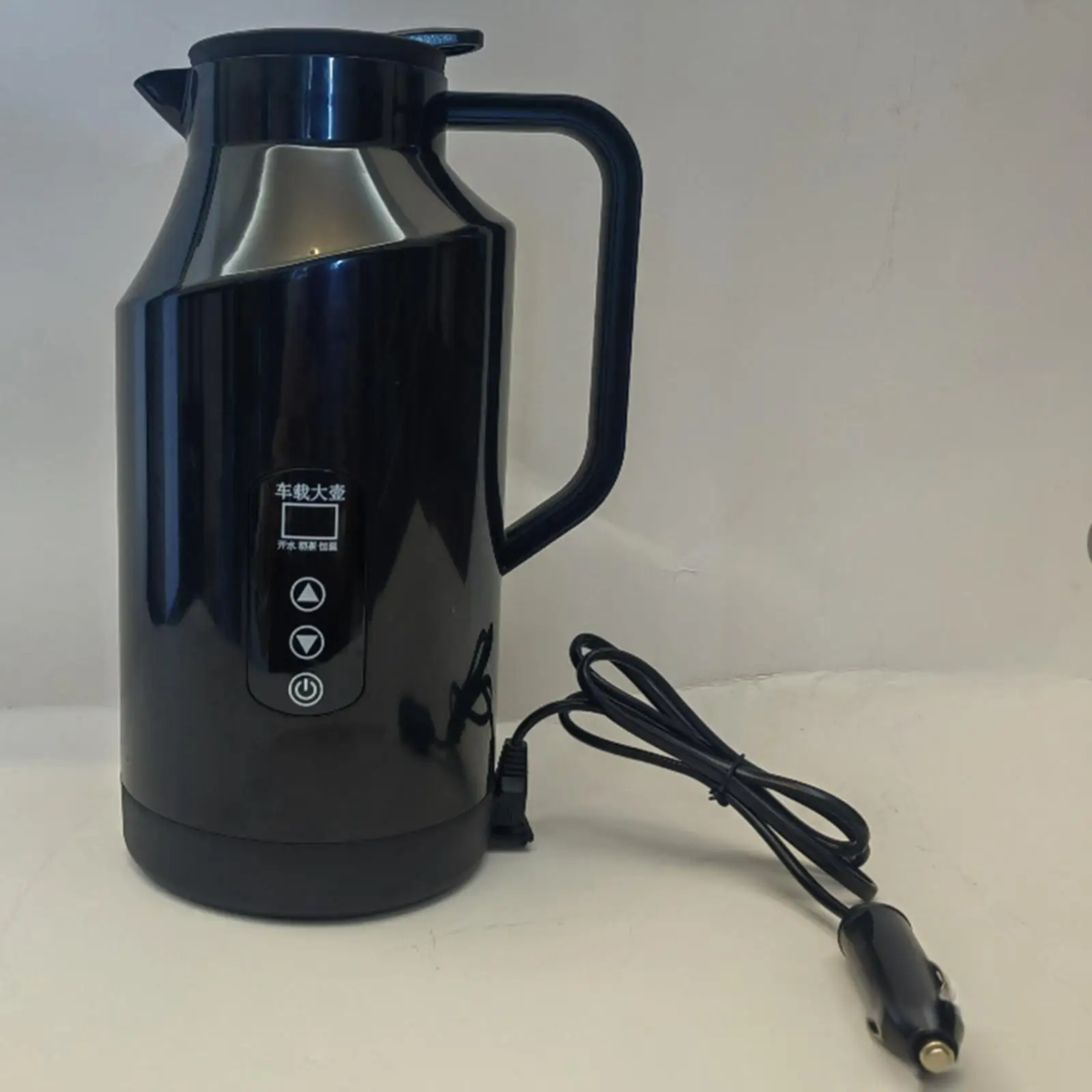 차량용 히팅컵 머그 여행용 주전자 1400ml 스테인리스 스틸 10.4인치 높이 대형