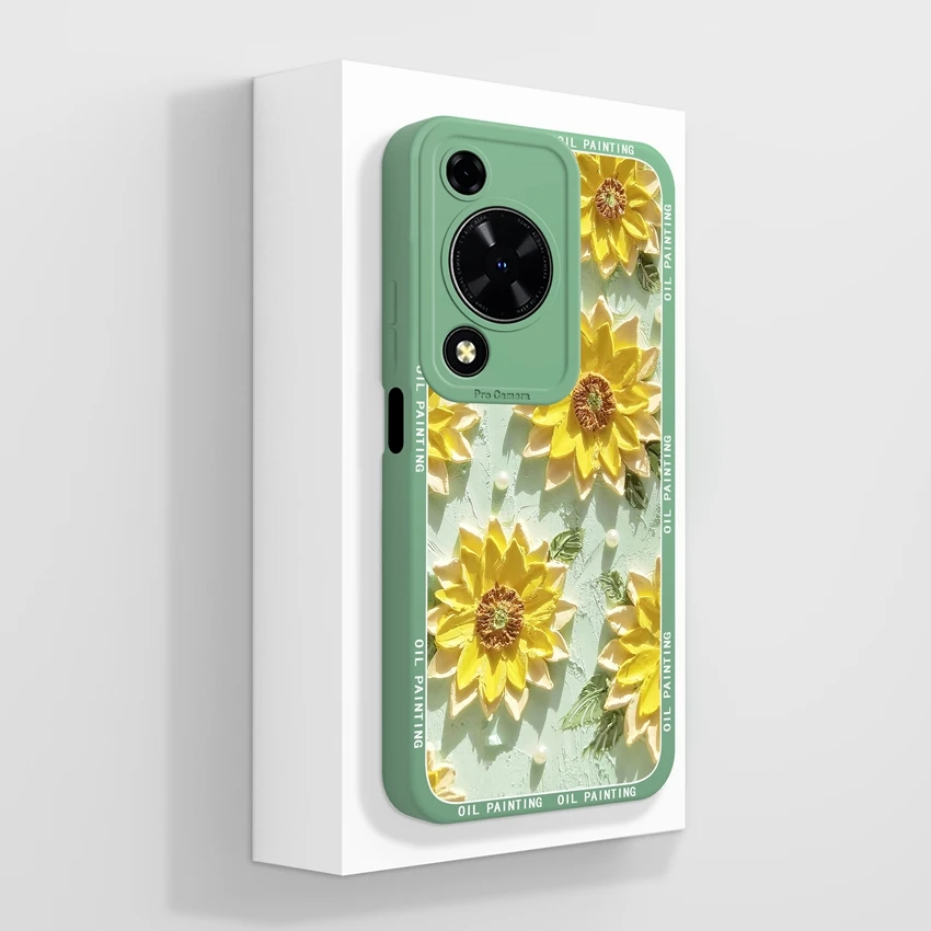 Beautiful Floral Liquid Silicone Phone Case