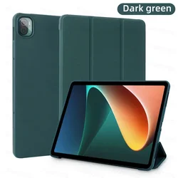 Magnetic Charging Tablet Cases with Enhanced Protection for MiPad 5 Pro 11in (Dark green)