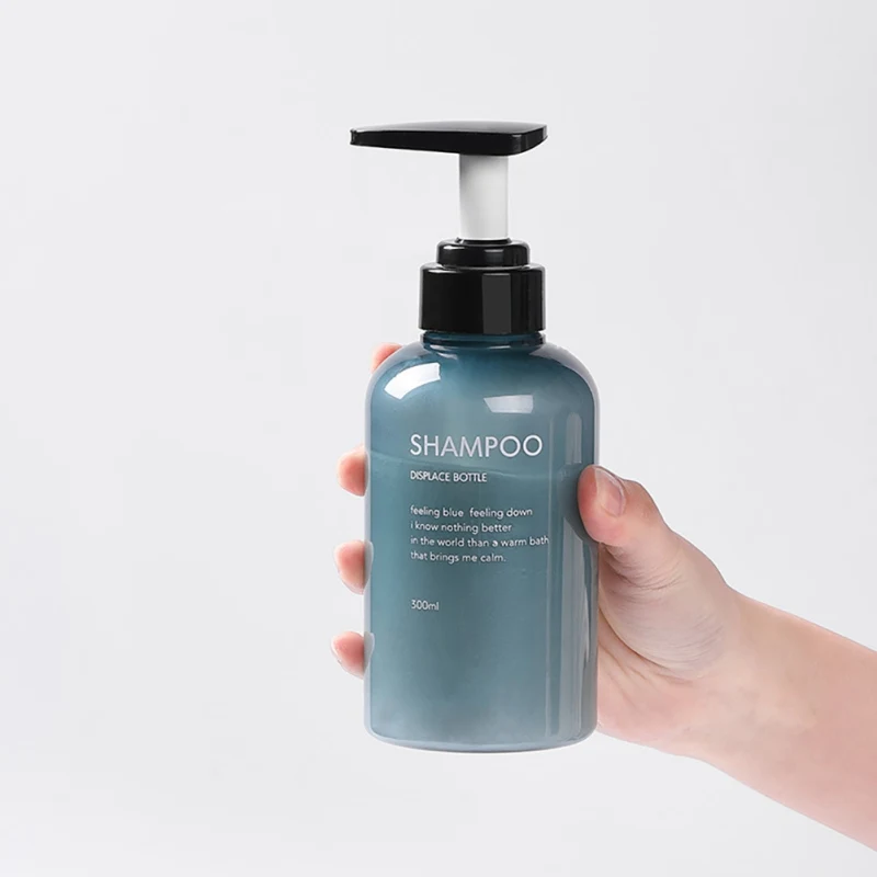 Bathroom Soap Dispenser Shampoo Body Wash Hair Conditioner Bottle Plastic Storage Bottle Press Pump Sub 500ML 3pcs
