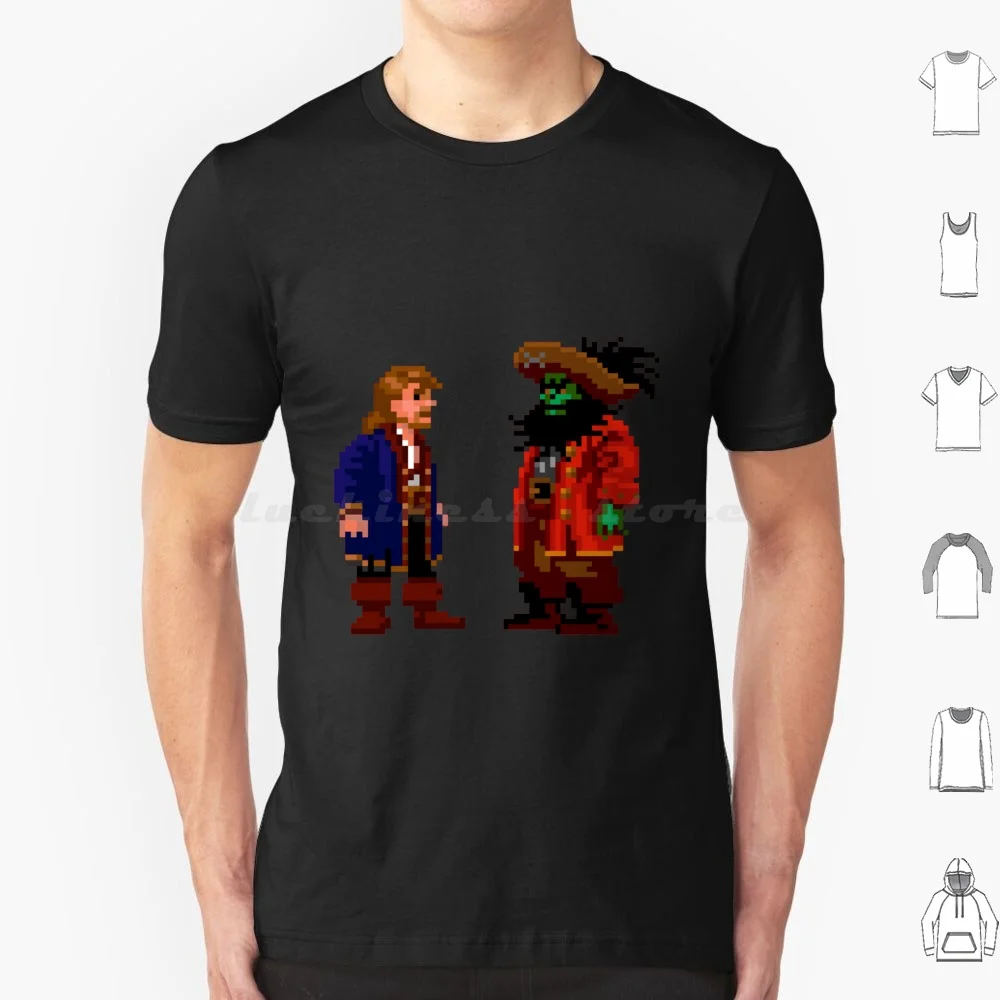 Guybrush Lechuck ( Monkey Island 2 ) T Shirt 6Xl Cotton Cool Tee Monkey Island Guybrush Monkey Island Threepwood Lechuck Retro