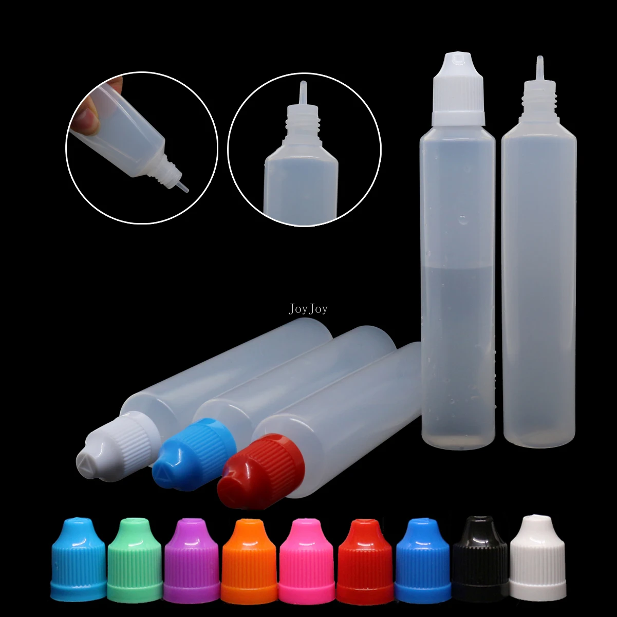 5pcs30ml60mlLDPEPlasticEmptySqueezableJuiceBottlesLiquid