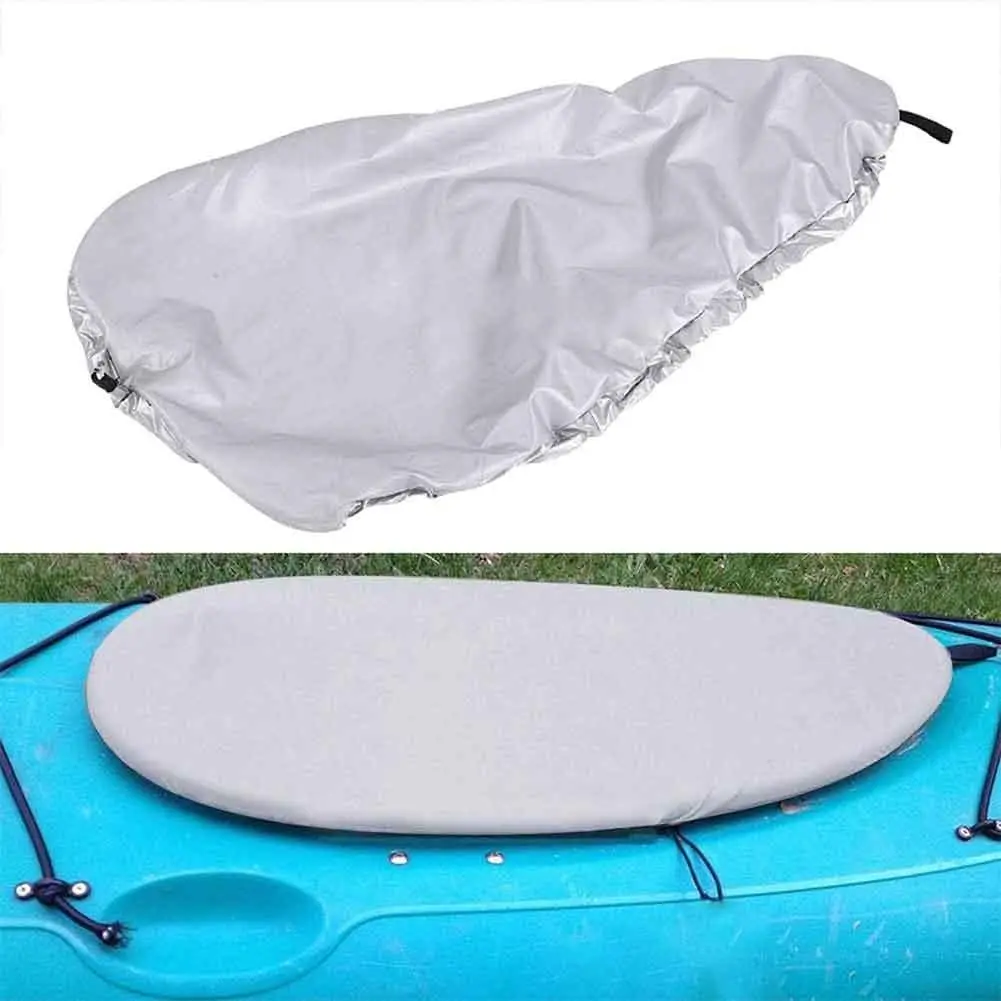 Kayak Cockpit Cover Waterproof Shield Adjustable Paddle Board Dust Sunblock Protector For Outdoor Storage Transportation kayak cover sun protection cockpit dust cover shield protector waterproof adjustable storage kayak accessories double blocking h