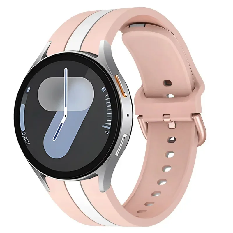 Dual-Color Silicone Strap - Comfortable Watch Band Bracelet