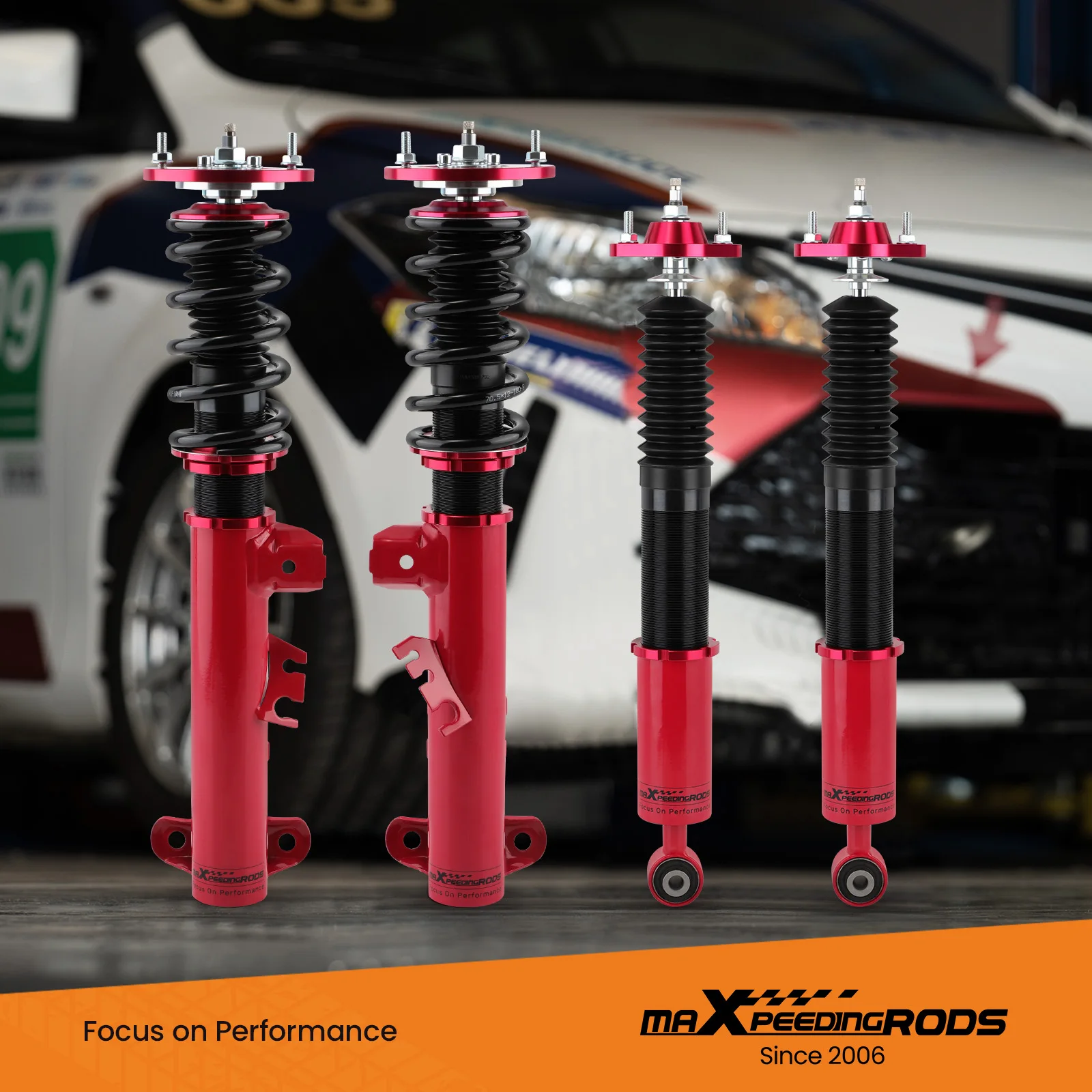 Maxpeedingrods 24 Way Adjustable Damper Coilovers Shock Struts