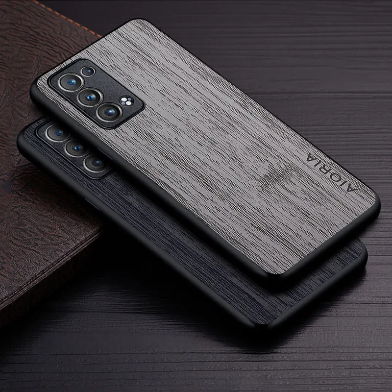 Bamboo Wood Pattern Leather Luxury Phone Cover – Premium Case