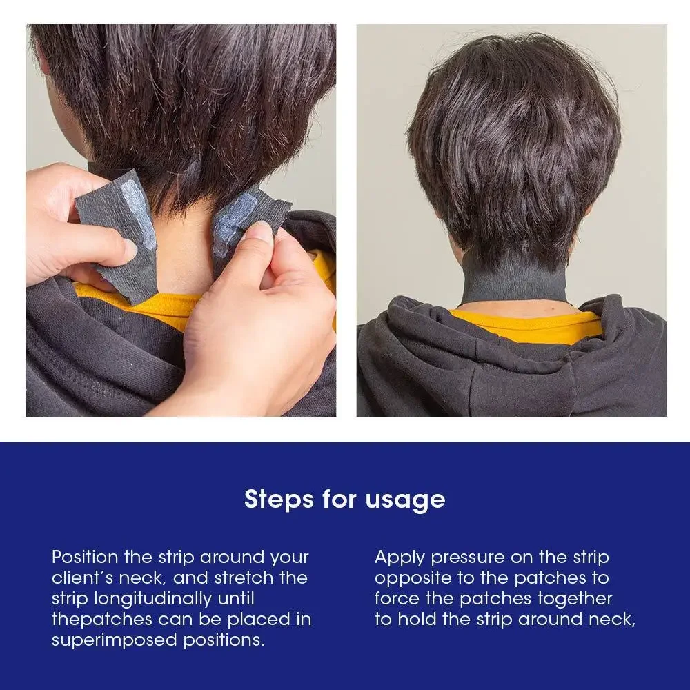 Disposable Neck Strips Professional Disposable Neck Strips 1 Pack Hair Cutting Accessory Neck Paper Adjustable Barber Dedicated Salon Hairdressing Tools