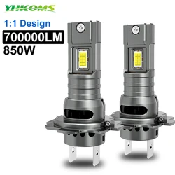 Ultra - Bright Mini Wireless H7 LED Headlight Bulb - 60W 20000LM 6000K - H7 (6000K Cold White)