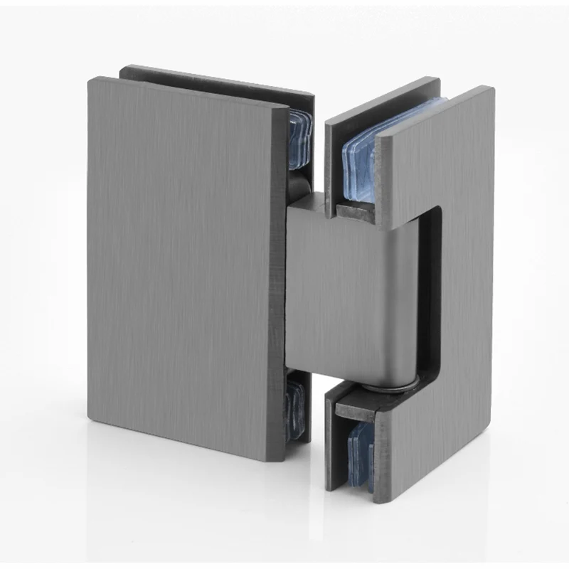 Stainless Steel Bathroom Glass Door Hinge 90 &deg; 180 &deg; Glass Fixing Clip Connector Office Partition Hinge Angle