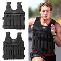 3/20/50kg Loading Weight Vest Adjustable Weighted Training Exercise Waistcoat Jacket Sand Clothing for Running Fitness Equipment