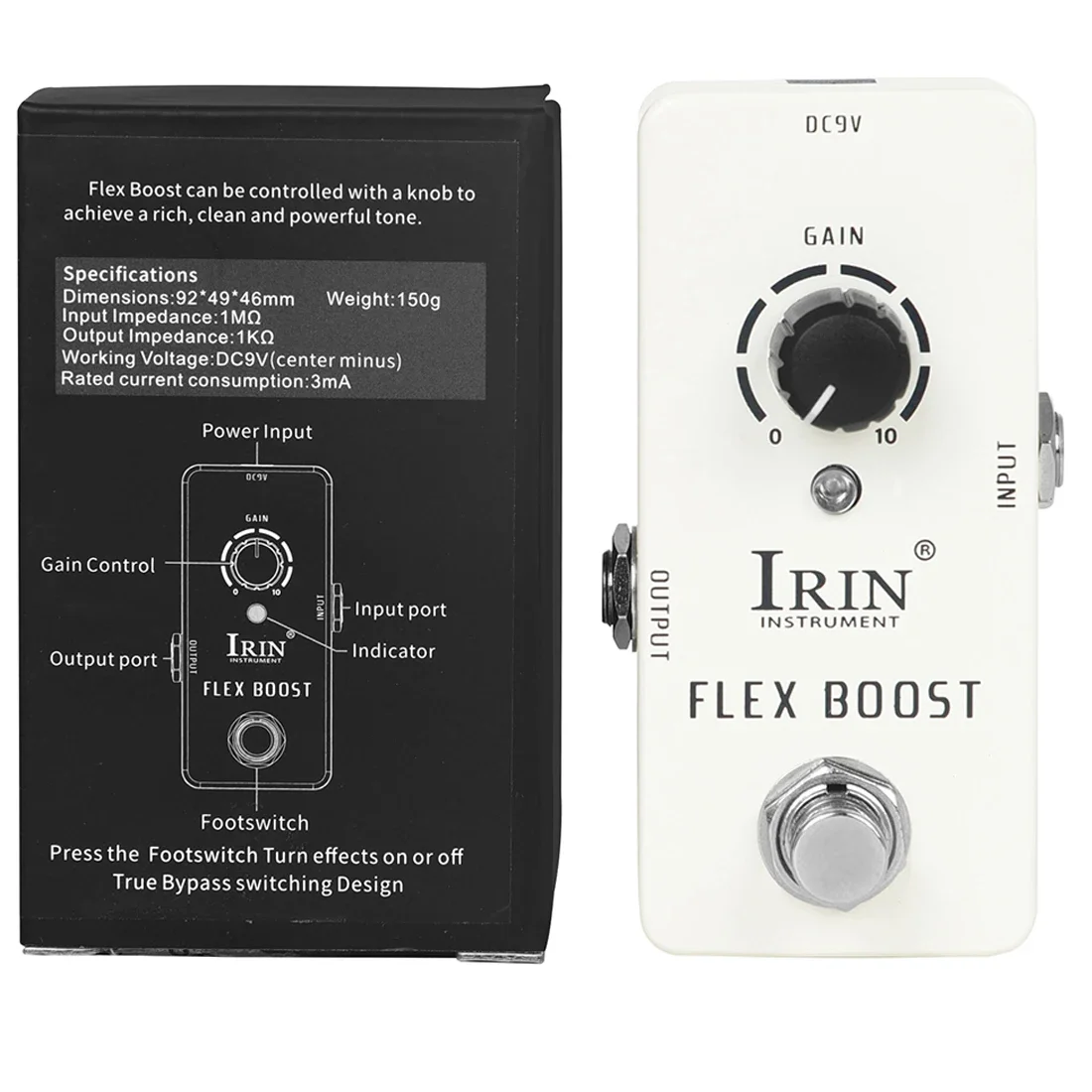 IRIN NEUE Guitarra Effekt Pedal Kompression Fuzz Overdrive Distortion Boost Bass True Bypass Pedale Elektrische Gitarre Zubehör – Detail 28