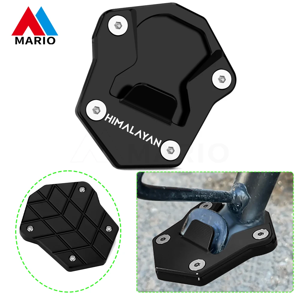 

Motorcycle Accessories CNC Aluminum Side Stand Extension Enlarger Kickstand Pad For Royal Enfield Himalayan 2020 2021 2022 2023