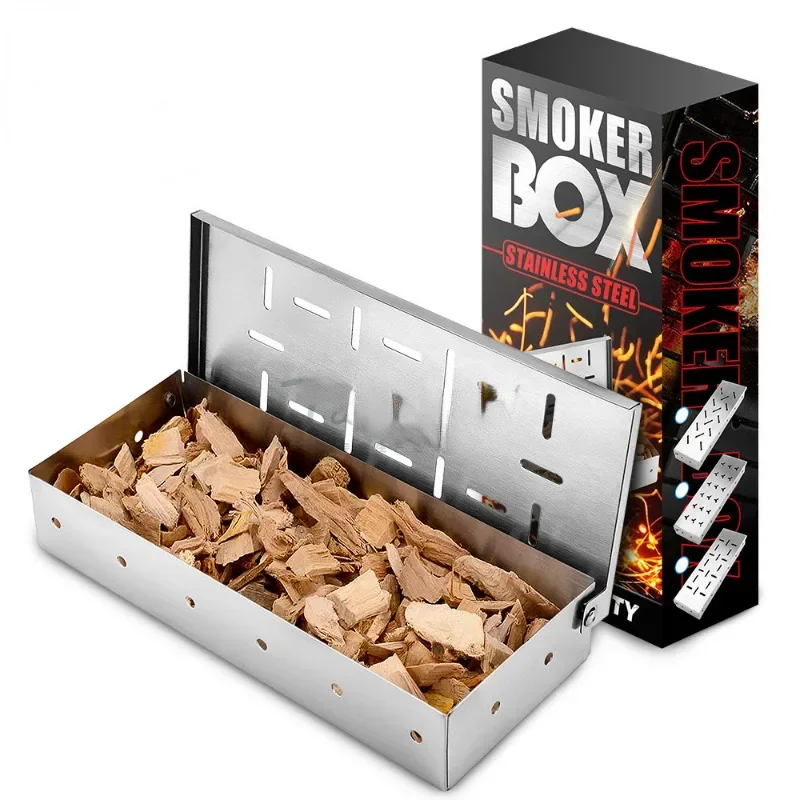Smoker Box Wood Chips for Barbecue Grill smoker accessories smoker accessory